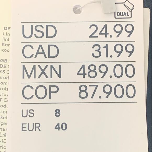 H&M Linen Blend Black Pleated Front Shorts Size 8 New with Tags - Picture 7 of 11